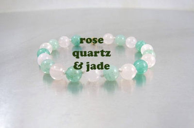 Bracelet: Mix Rose Quartz/Jade - illuminations Wellbeing Shop Online