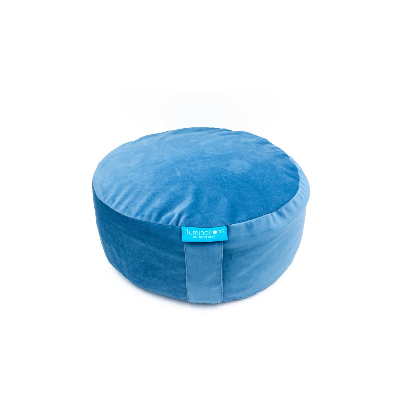 Meditation Cushion filled w/ Buckwheat Hulls- Light Blue