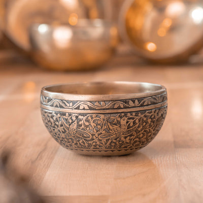 Special Hand Carved Singing Bowls 14cm